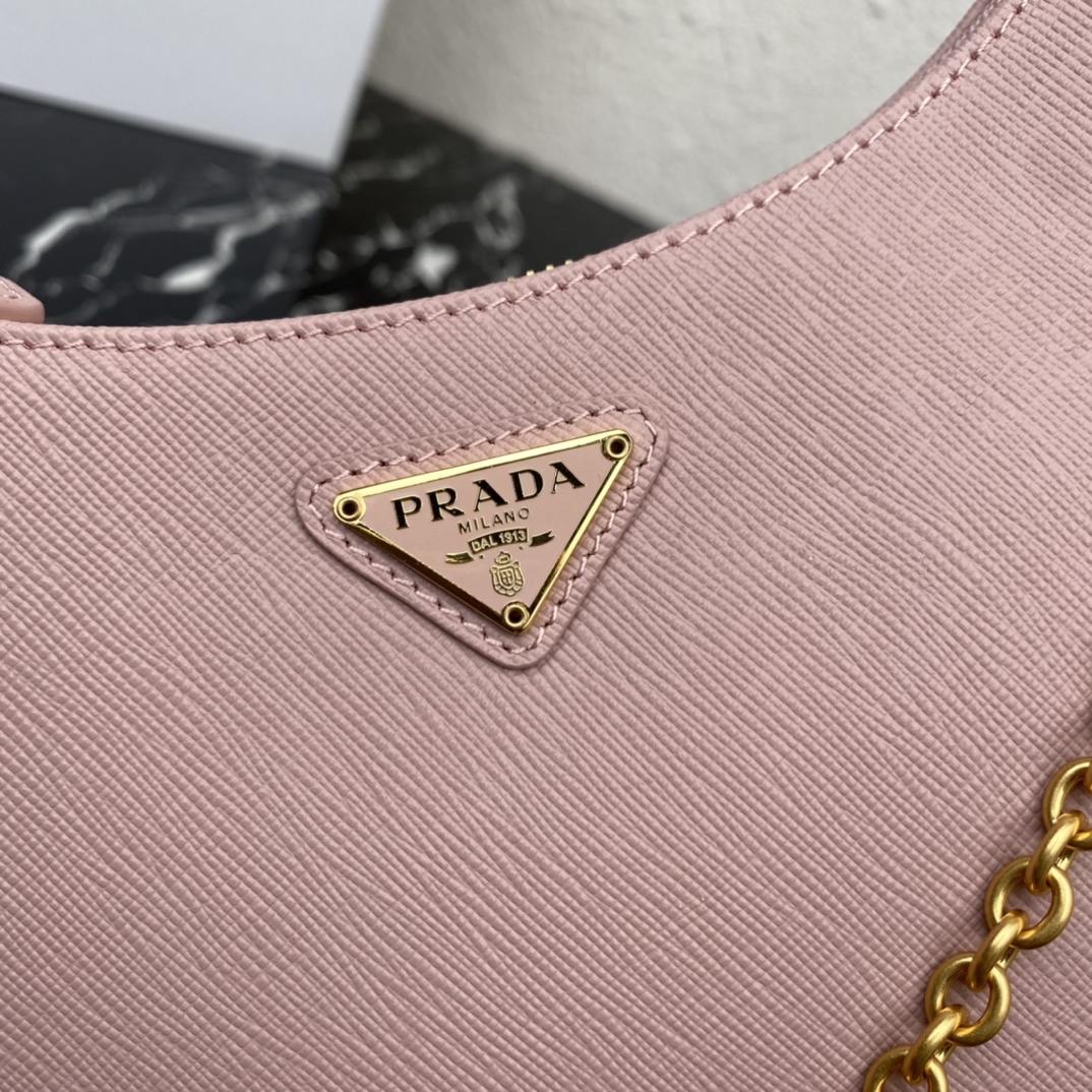 Prada Saffiano Leather Re Edition 2005 Shoulder Bag Alabaster 1BH204